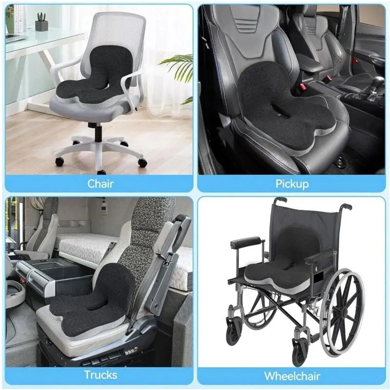 Memory Foam Seat Cushion Lumbar Support Ergonomic Back Support Office Car AAAAA - Image 8