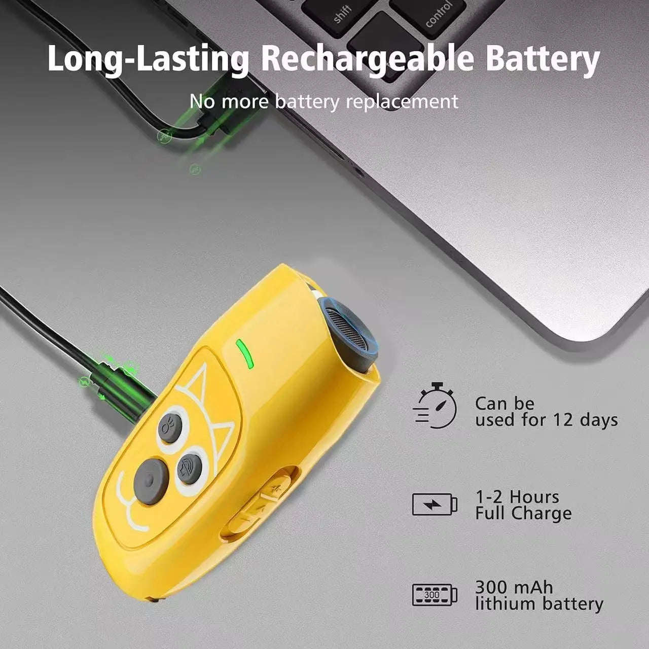 Ultrasonic 3 in 1 Dog Barking Deterrent Devices, 3 Frequency Dog Training Yellow - Image 7