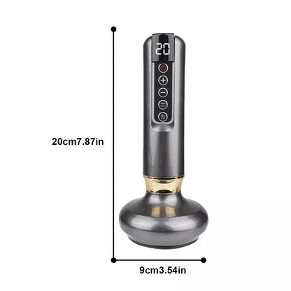 12 Levels Electric Cupping Massager Vacuum Suction GuaSha Anti Cellulite Beauty GRAY - Image 3