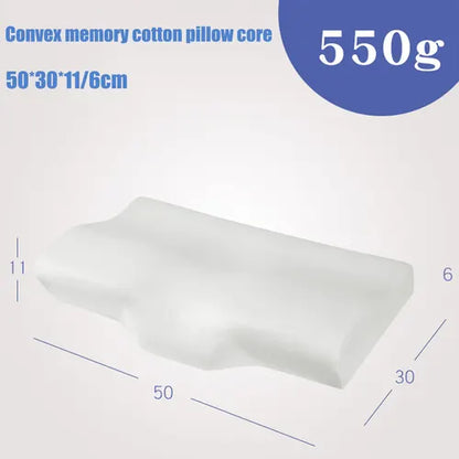 Memory Foam Contour Pillow Cervical Groove Ergonomic Neck Comfort  AU - Image 2