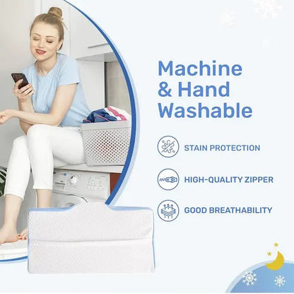 Memory Foam Contour Pillow Cervical Groove Ergonomic Neck Comfort  AU - Image 5