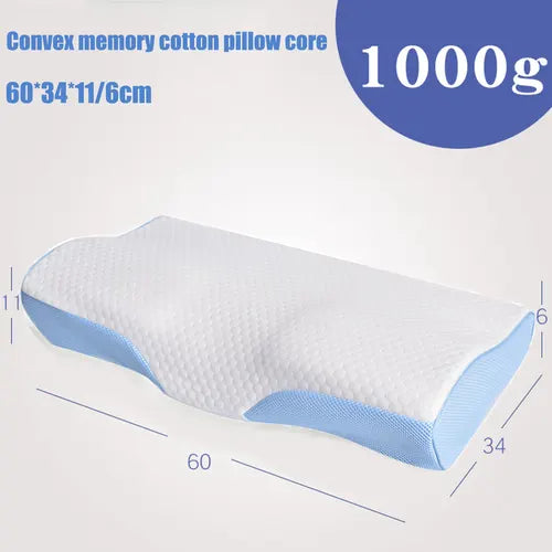 Memory Foam Contour Pillow Cervical Groove Ergonomic Neck Comfort  AU - Image 2