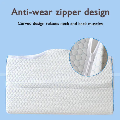 Memory Foam Contour Pillow Cervical Groove Ergonomic Neck Comfort  AU - Image 7
