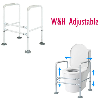 E-HOME Over Toilet Support Frame Safety Grab Aid Rail for Elderly Disabled AU - Image 3