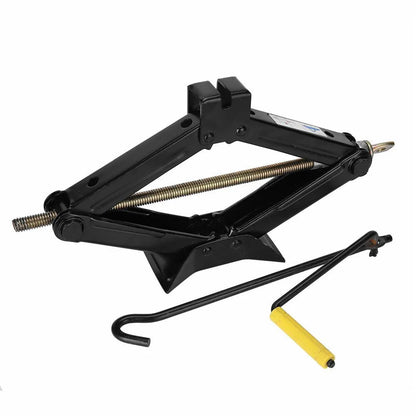 2 T Scissor Jack Car Van Wind Up Tyre Lift Chrome Crank Handle Emergency Tool - Image 3