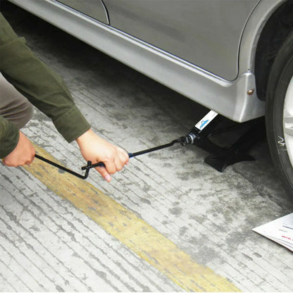 2 T Scissor Jack Car Van Wind Up Tyre Lift Chrome Crank Handle Emergency Tool - Image 7
