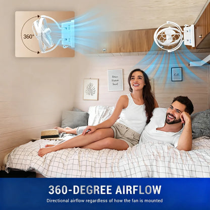 White Caframo FOR Sirocco 11 12v 24VOLT 360 Fan Caravan BOAT ACCESSORIE - Image 2