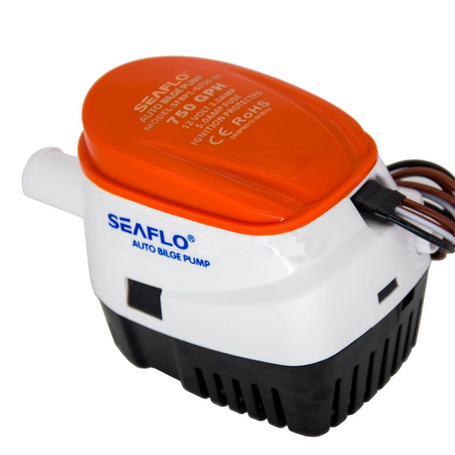 SEAFLO 12V 750GPH Automatic Bilge Pump Marine Boat Auto Submersible Pump - Image 3