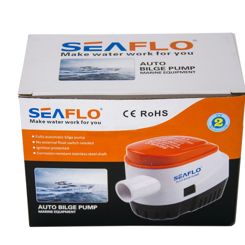 SEAFLO 12V 750GPH Automatic Bilge Pump Marine Boat Auto Submersible Pump - Image 6