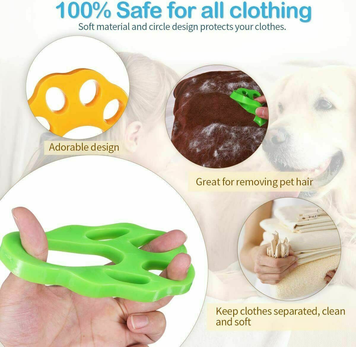 2 Pcs Pet Hair Remover Floating Fur Catcher Laundry Lint Dog CAT Washing Machine - Image 6