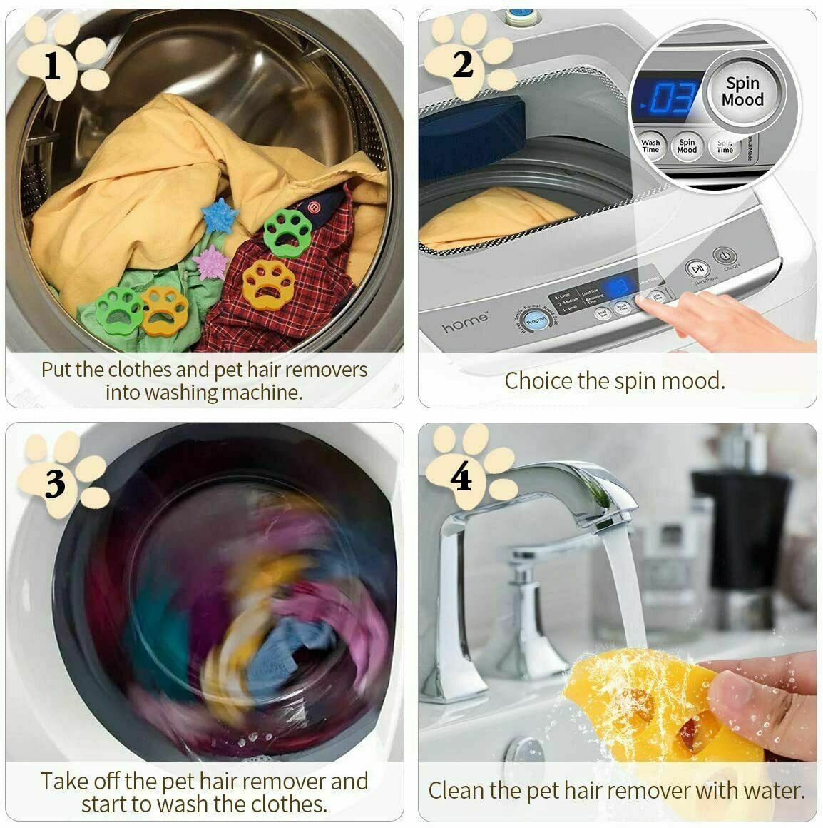 2 Pcs Pet Hair Remover Floating Fur Catcher Laundry Lint Dog CAT Washing Machine - Image 8