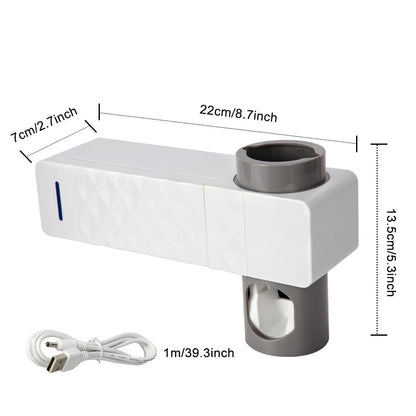 UV Lamp Sterilizer Toothbrush Holder Bathroom Automatic Toothpaste Health Clean - Image 2