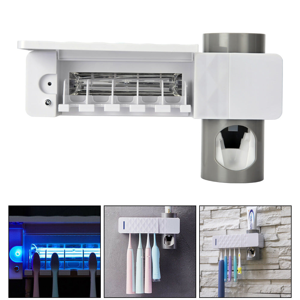 UV Lamp Sterilizer Toothbrush Holder Bathroom Automatic Toothpaste Health Clean - Image 7