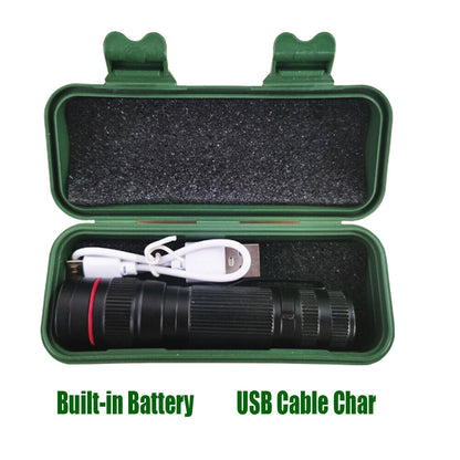 2x Mini Tactical Flashlight Small LED Torch 3 Mode Super Bright Light Clip Lamp - Image 5