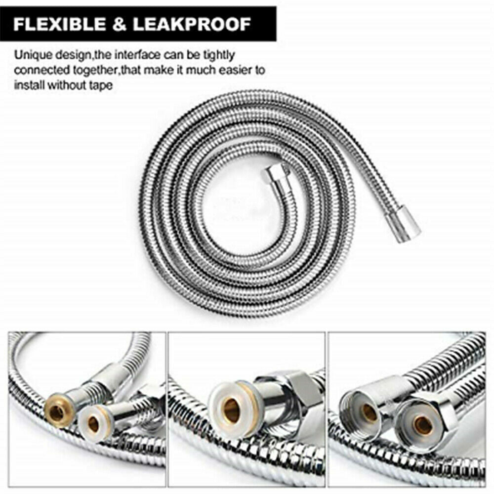3m Shower Head Hose Stainless Steel Bathroom Flexible Tube Replacement Pipe AU - Image 7