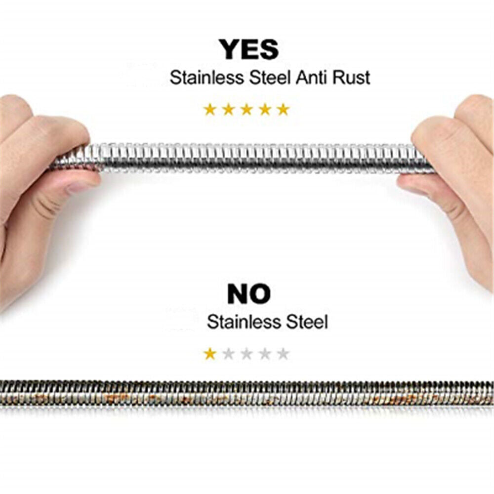 3m Shower Head Hose Stainless Steel Bathroom Flexible Tube Replacement Pipe AU - Image 8