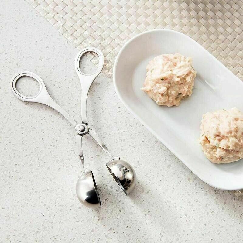 L Meatball Maker Spoon Kitchen Stick Utensil Baller Meat Stainless Steel AU  - Image 5