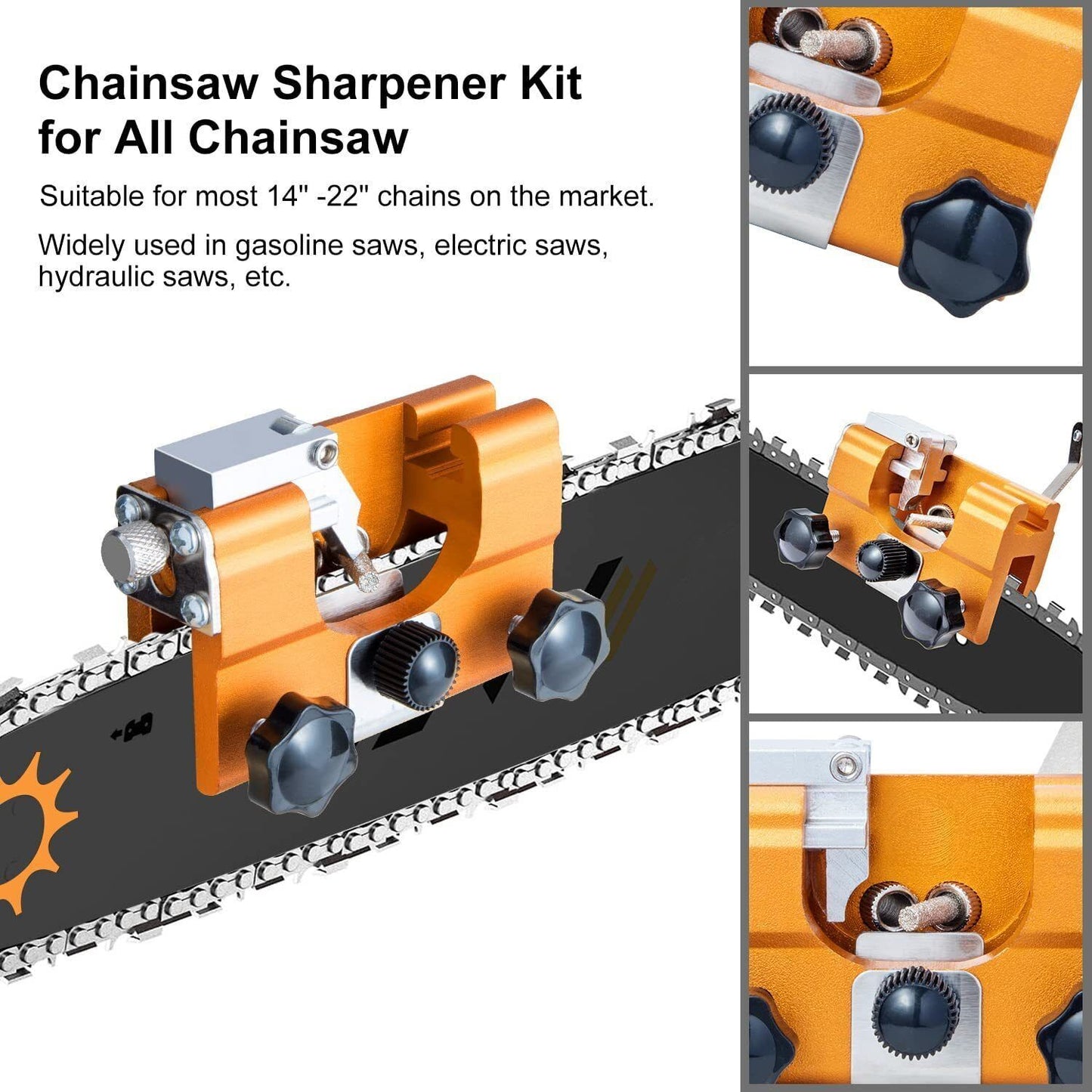 Easy Portable Chainsaw Sharpener Jigs Sharpening Tool Chain Saws Electric Saws - Image 7