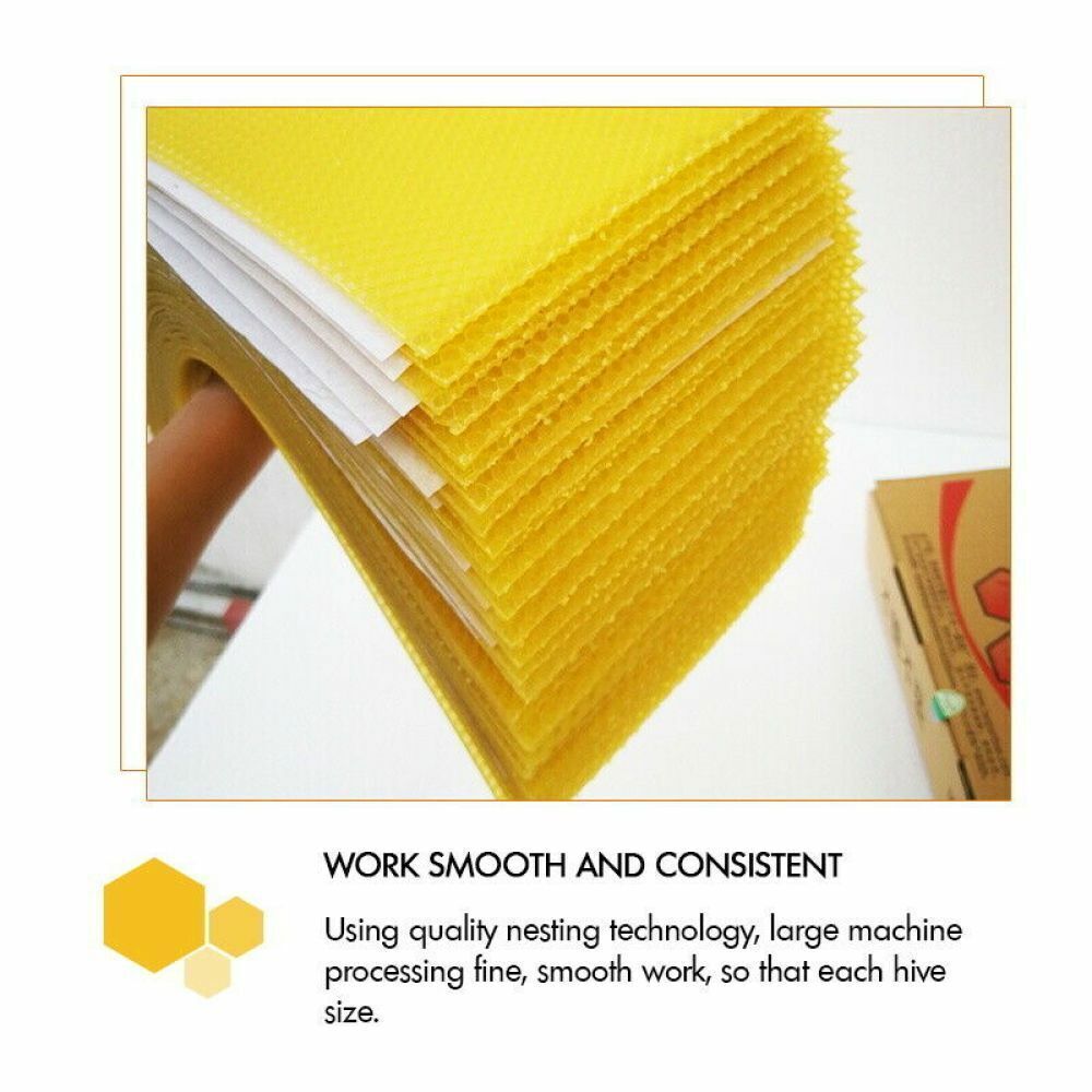 30Pcs Bee Hive Wax Honeycomb Bee Hives Beekeeping Equipment Frames Foundation - Image 6