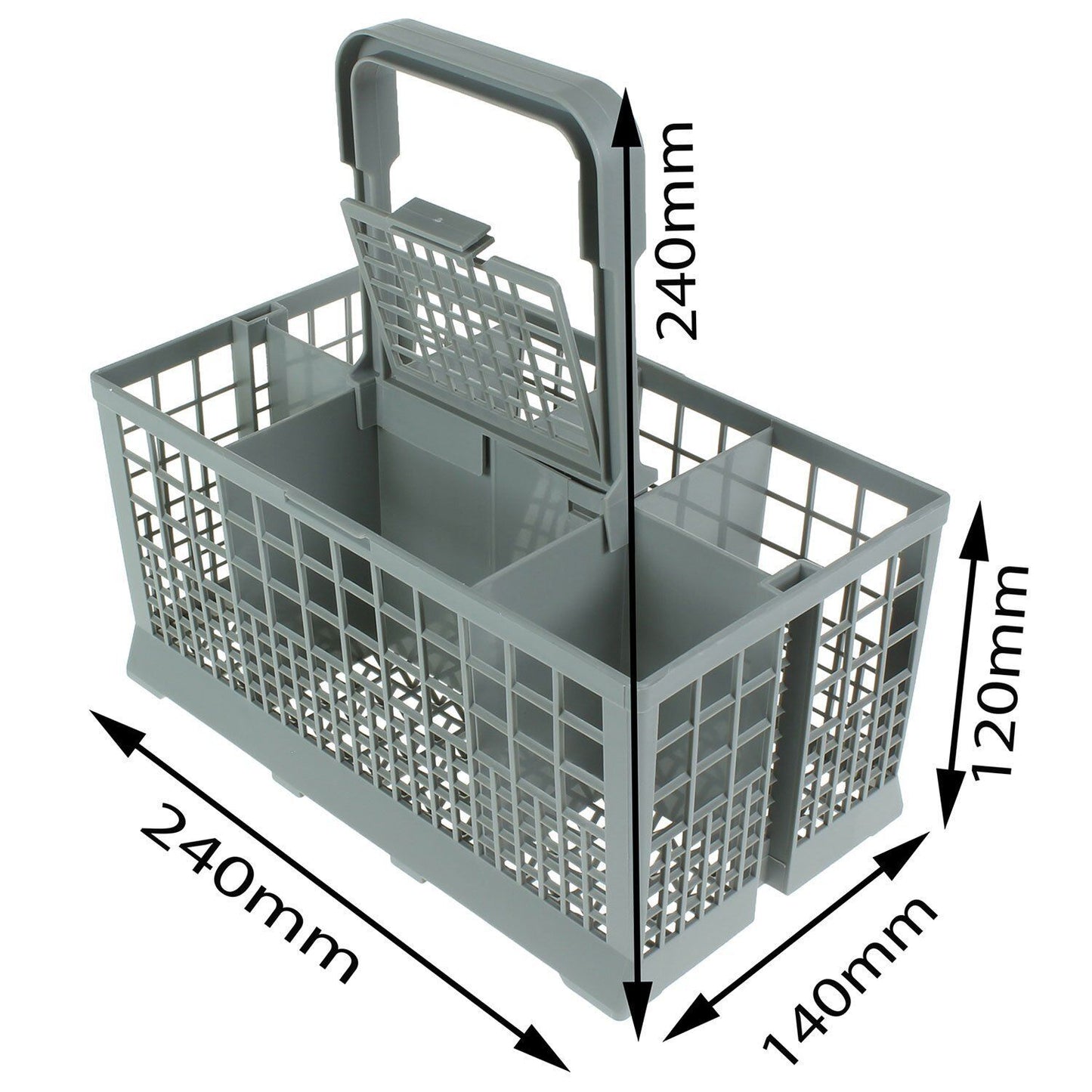 Dishlex dishwasher replacement cutlery basket Best reinforced base 240*140*120mm - Image 4