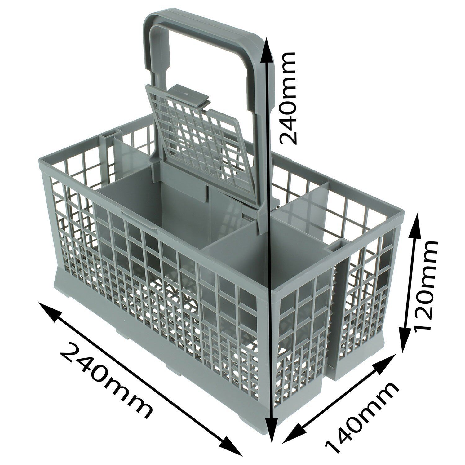 Dishlex dishwasher replacement cutlery basket Best reinforced base 240*140*120mm - Image 4