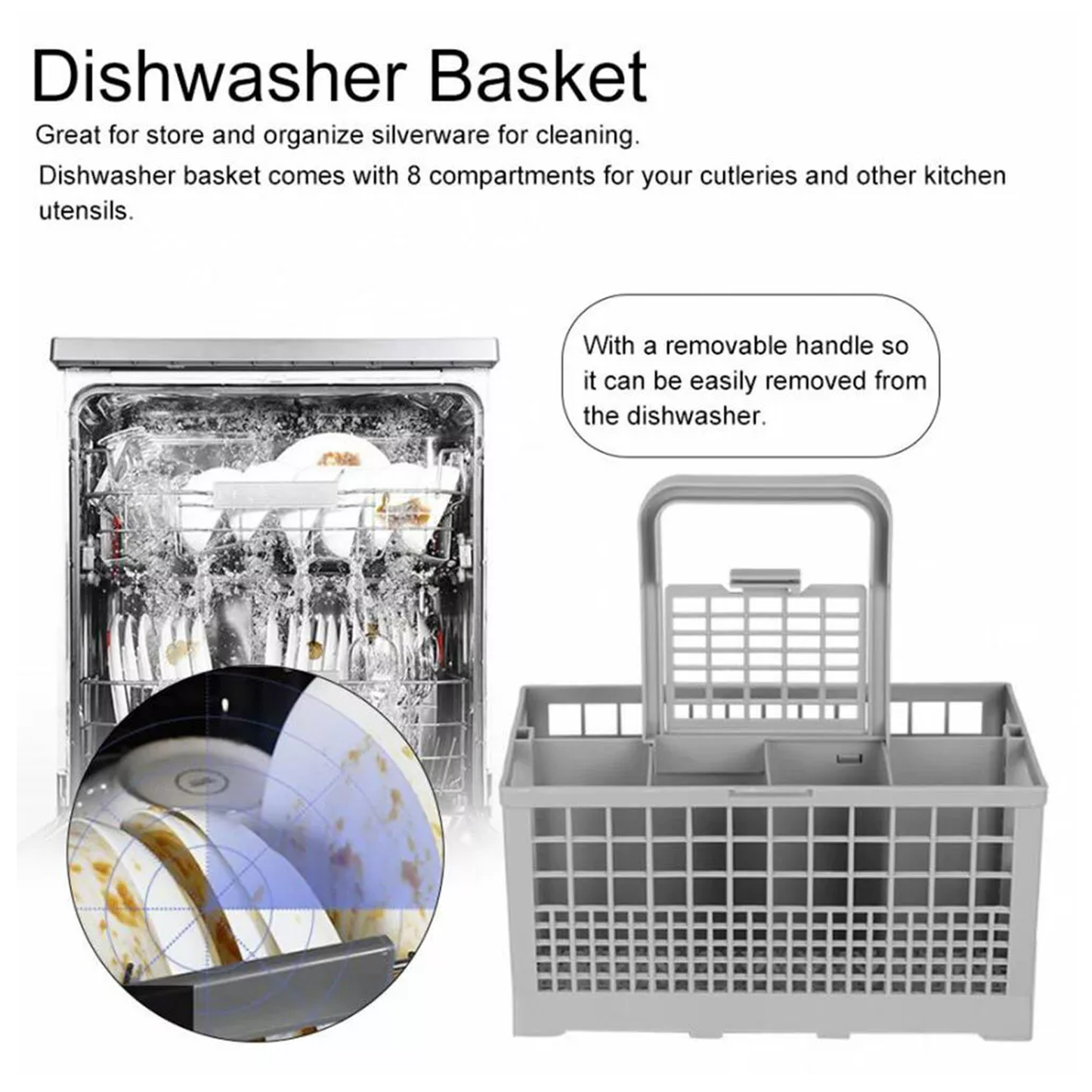 Dishlex dishwasher replacement cutlery basket Best reinforced base 240*140*120mm - Image 9