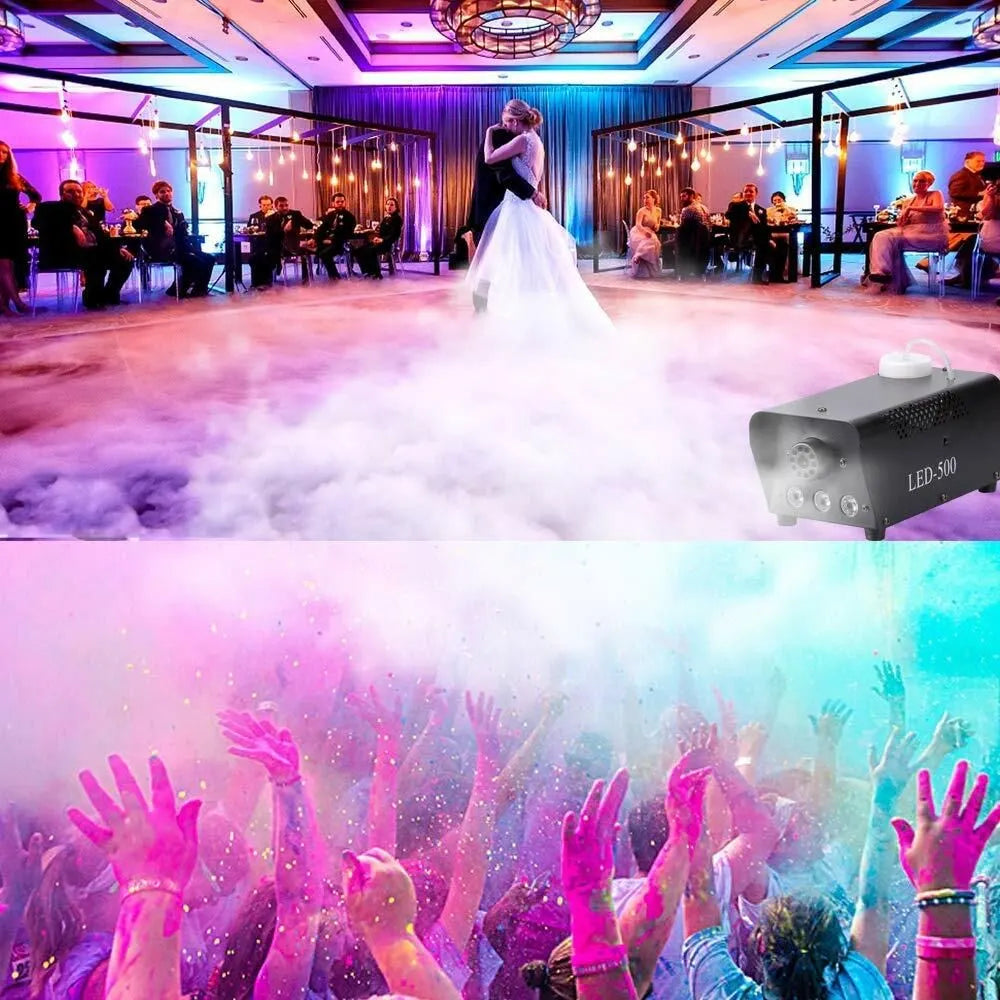 Fog Smoke Machine Fogger 500W RGB LED Party Club Disco Effect Wireless Control - Image 8