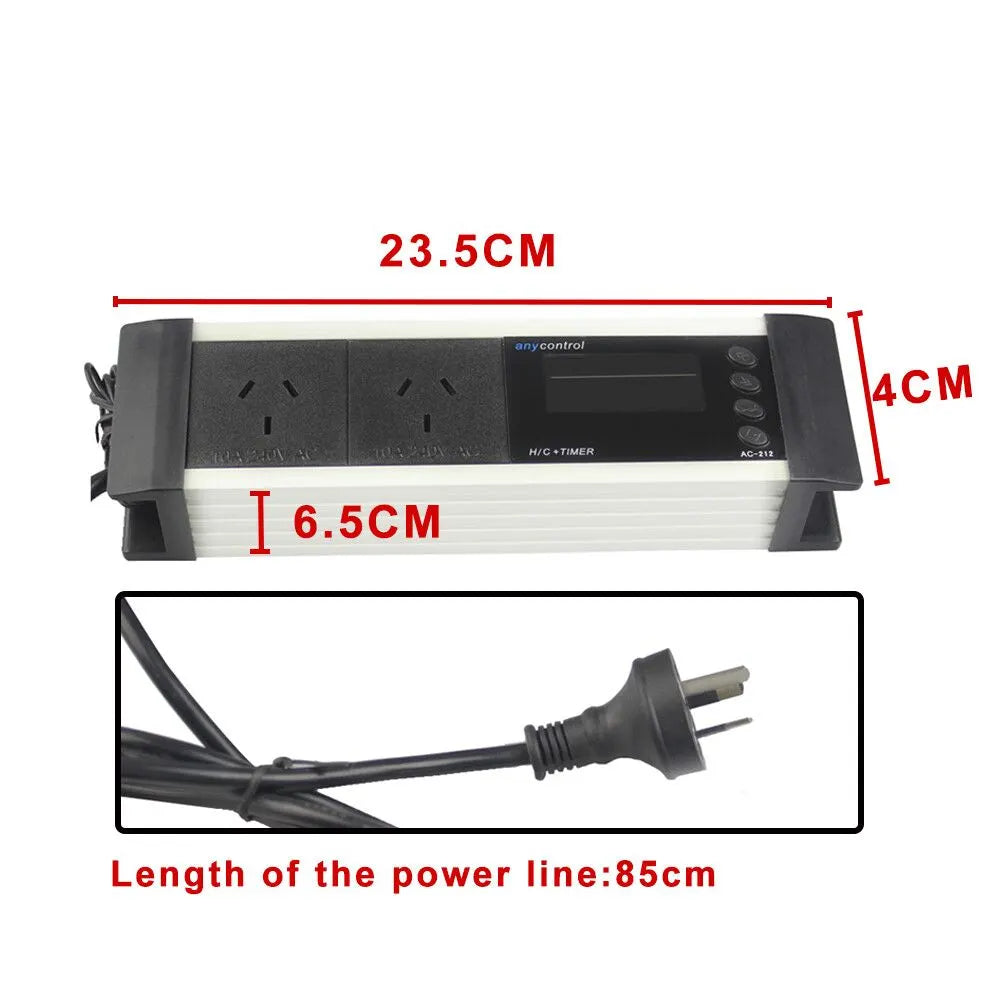 LCD Reptile Aquarium Digital Day/Night Timer Temperature Thermostat Controller - Image 2