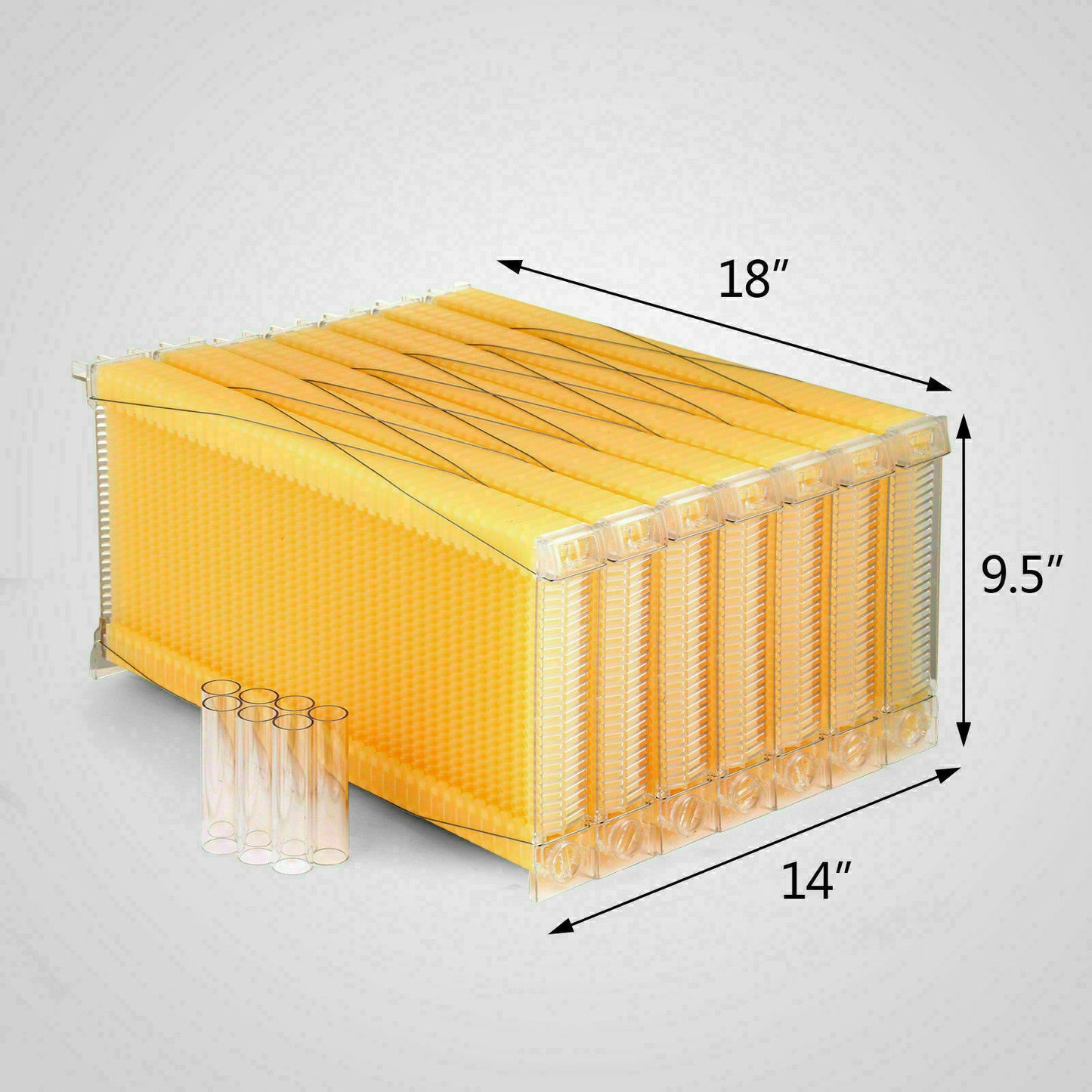 Neweast 7Pcs Flow Bee Comb Hive Frames For Wooden Beekeeping Beehive House - Image 5