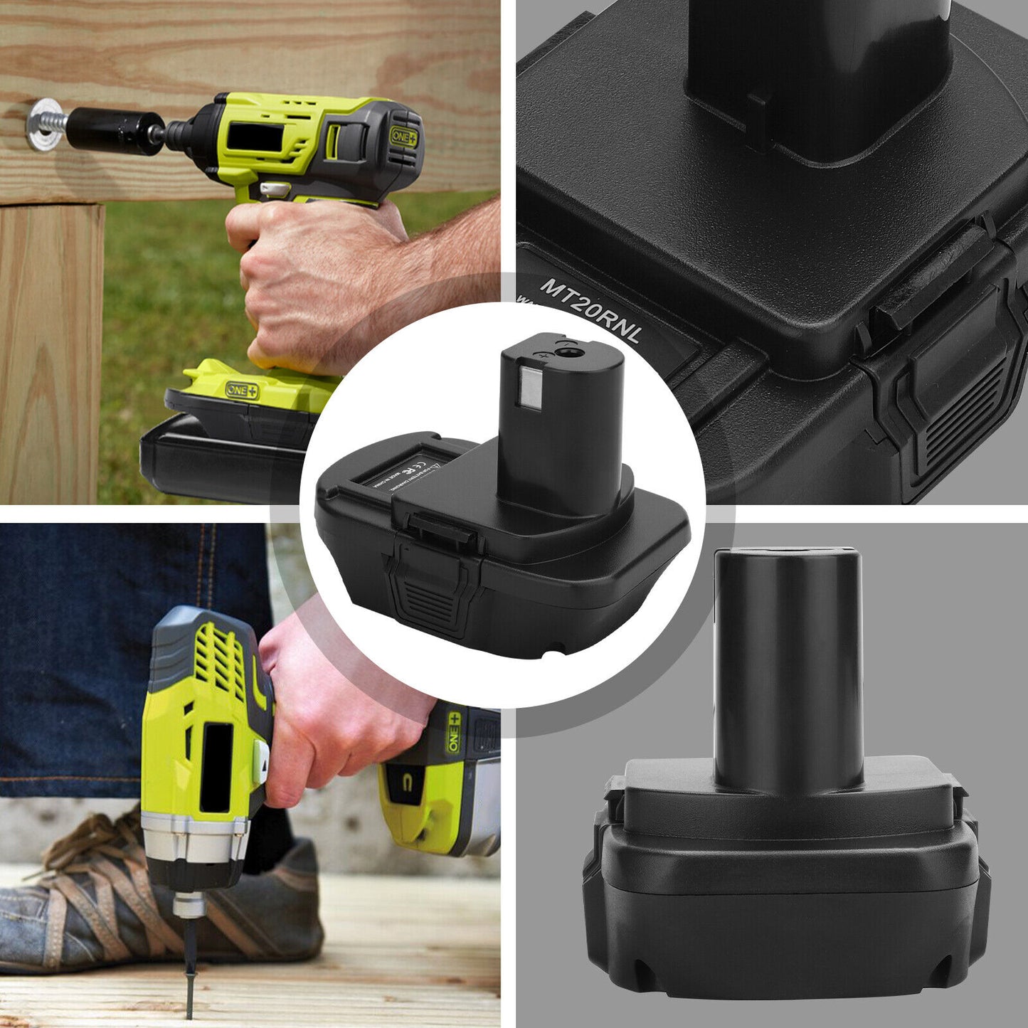 Battery Adapter MT20RNL for Makita Li-ion Batteries Convert to Ryobi 18V Tools - Image 4