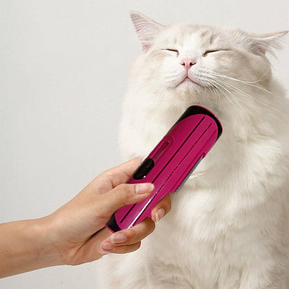 Pet Dog Cat Hair Fur Deshedding Shedding Trimmer Grooming Roll Comb Brush red - Image 4