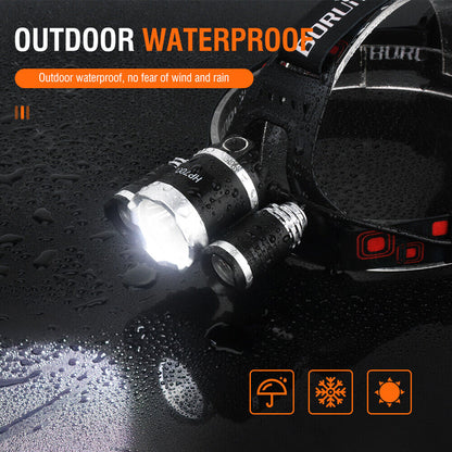 HP700 LED Headlamp Head Torch Lamp Rechargeable Light Headlight  Camping - Image 9