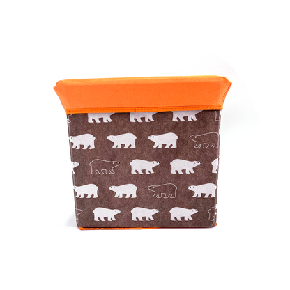 Folding Ottoman Storage Stool Cube Footstool Stool Blanket Box With Cover AU - Image 2