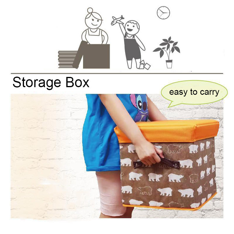 Folding Ottoman Storage Stool Cube Footstool Stool Blanket Box With Cover AU - Image 6