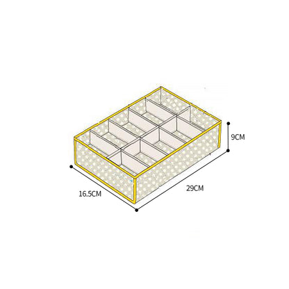 2Pcs 10 Grids Underwear Sock Panties Drawer Storage Bag Organizer Wardrobe Box - Image 2
