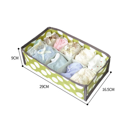 2Pcs 10 Grids Underwear Sock Panties Drawer Storage Bag Organizer Wardrobe Box - Image 3