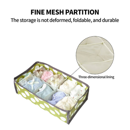 2Pcs 10 Grids Underwear Sock Panties Drawer Storage Bag Organizer Wardrobe Box - Image 6