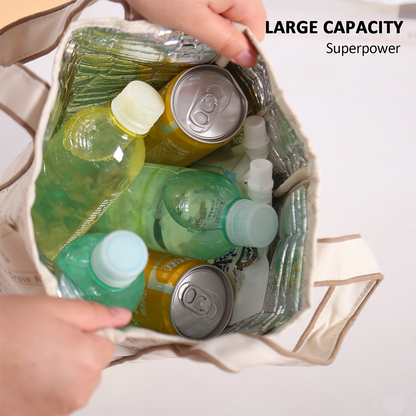 Portable 22*11.5*25cm Insulated Lunch Bag Food Container Picnic Storage Handbag - Image 5