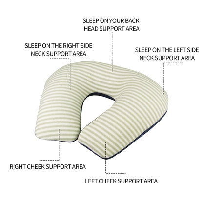 Inflatable U Shaped Travel Neck Pillow Portable Car Flight Head Rest Cushion - Image 2
