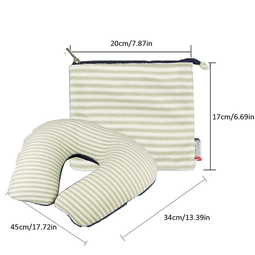 Inflatable U Shaped Travel Neck Pillow Portable Car Flight Head Rest Cushion - Image 4