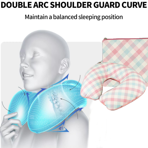 Inflatable U Shaped Travel Neck Pillow Portable Car Flight Head Rest Cushion - Image 6