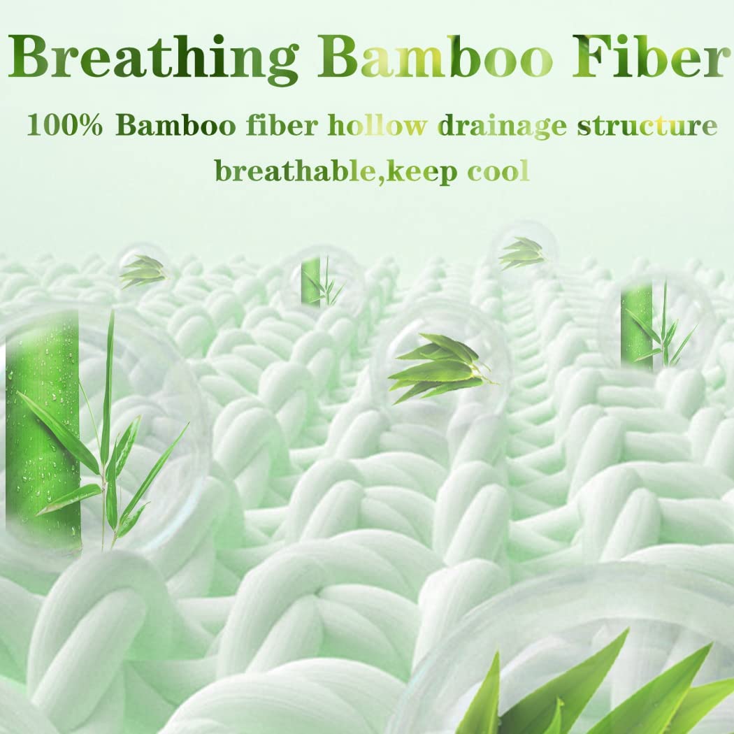 Bamboo Pillowtop Mattress Topper Luxury Bedding Mat Pad Protector Cover Queen 153 x 203 cm - Image 5