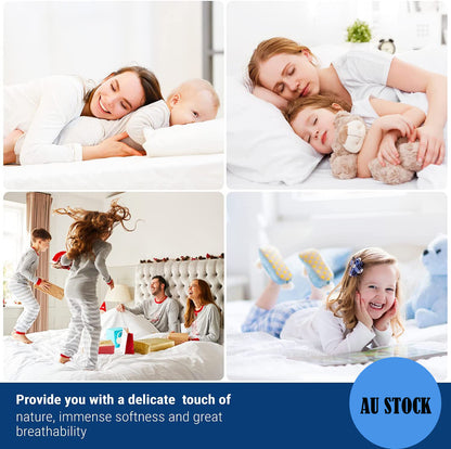 100% Terry Cotton Fitted Mattress Protector Waterproof Queen - Image 2