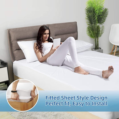 100% Terry Cotton Fitted Mattress Protector Waterproof Queen - Image 6