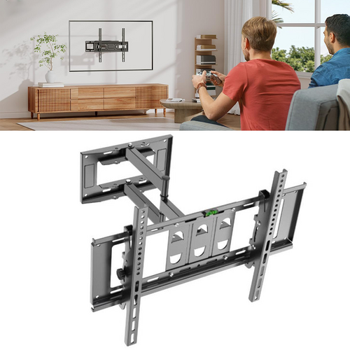 Full Motion Wall Mount TV Bracket Swivel & Tilt LED17 32 40 43 50 55 60 65 70 75 Double arm - Image 3