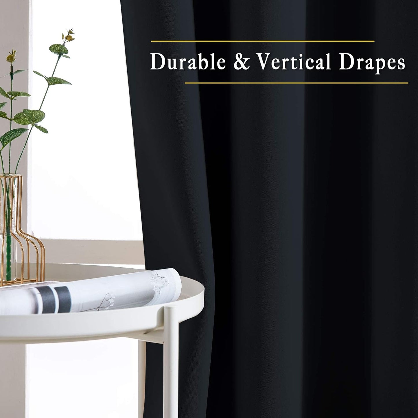 2X Blockout Curtains 100% Blackout Window Curtain Draperies Pair Eyelet 3 Layers 132CM(W) x 114CM(D) - Image 6