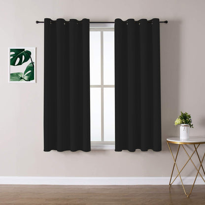 2X Blockout Curtains 100% Blackout Window Curtain Draperies Pair Eyelet 3 Layers 132CM(W) x 114CM(D) - Image 8