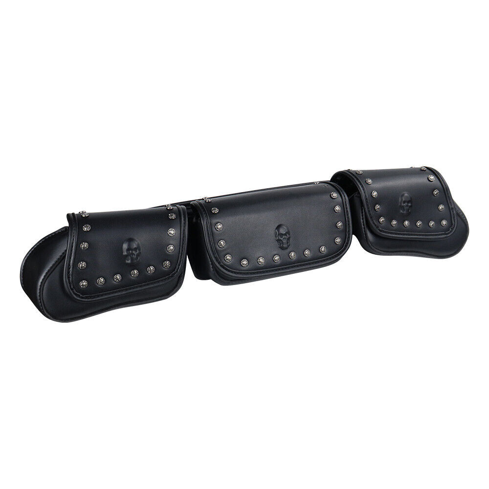 3 Pocket Windshield Bag Waterproof Fit For Harley Electra Glide FLHTC 96-13 - Image 5