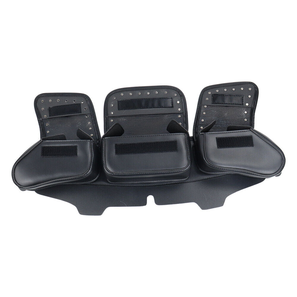 3 Pocket Windshield Bag Waterproof Fit For Harley Electra Glide FLHTC 96-13 - Image 9