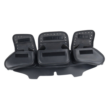 3 Pocket Windshield Bag Waterproof Fit For Harley Electra Glide FLHTC 96-13 - Image 9